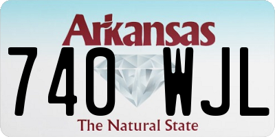 AR license plate 740WJL
