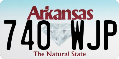 AR license plate 740WJP