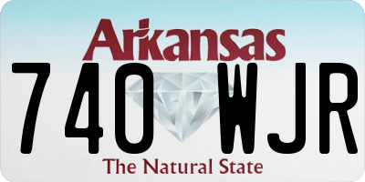 AR license plate 740WJR