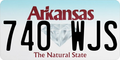 AR license plate 740WJS