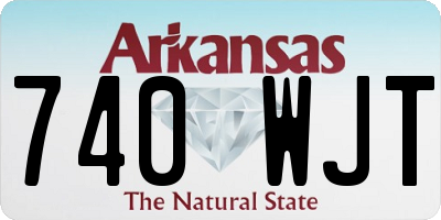 AR license plate 740WJT