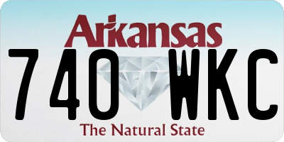 AR license plate 740WKC