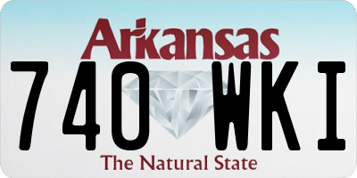 AR license plate 740WKI