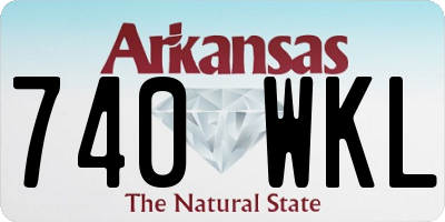 AR license plate 740WKL