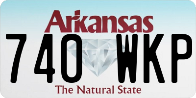 AR license plate 740WKP