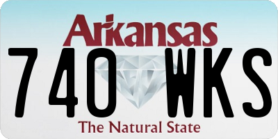 AR license plate 740WKS