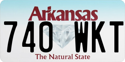 AR license plate 740WKT