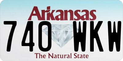AR license plate 740WKW
