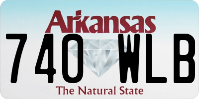 AR license plate 740WLB