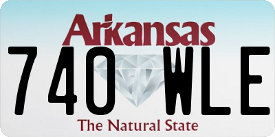 AR license plate 740WLE