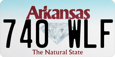 AR license plate 740WLF