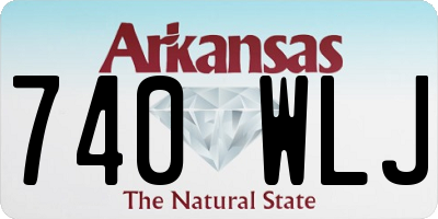 AR license plate 740WLJ