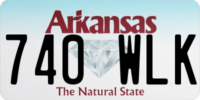 AR license plate 740WLK