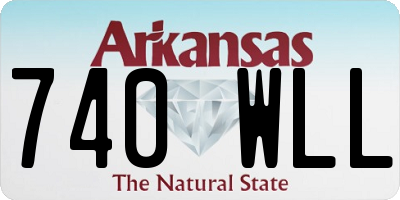 AR license plate 740WLL
