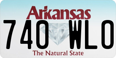 AR license plate 740WLO