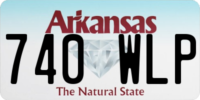AR license plate 740WLP