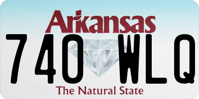 AR license plate 740WLQ