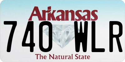 AR license plate 740WLR