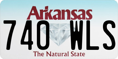 AR license plate 740WLS