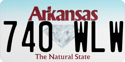 AR license plate 740WLW