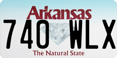 AR license plate 740WLX