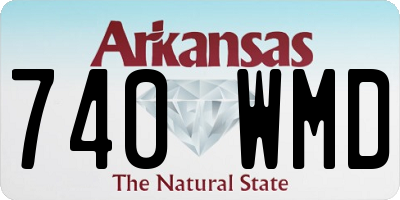 AR license plate 740WMD