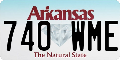 AR license plate 740WME