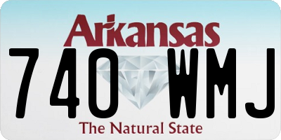 AR license plate 740WMJ