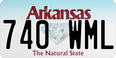 AR license plate 740WML