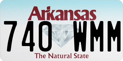 AR license plate 740WMM
