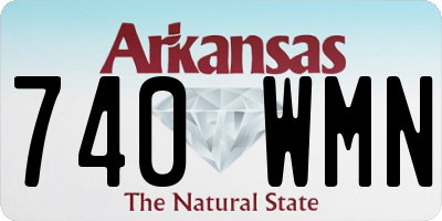 AR license plate 740WMN