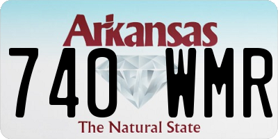 AR license plate 740WMR