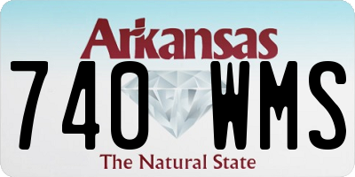 AR license plate 740WMS