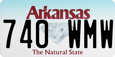 AR license plate 740WMW