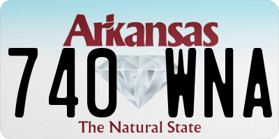 AR license plate 740WNA