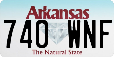 AR license plate 740WNF