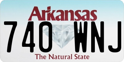 AR license plate 740WNJ