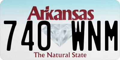 AR license plate 740WNM
