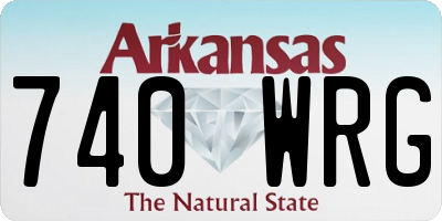 AR license plate 740WRG