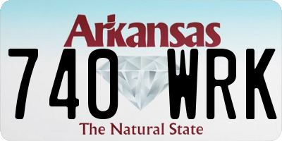AR license plate 740WRK