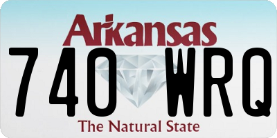 AR license plate 740WRQ