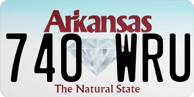 AR license plate 740WRU