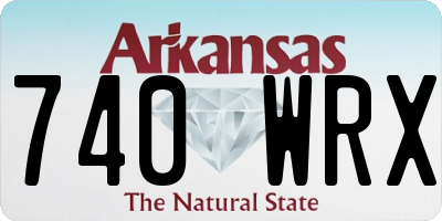 AR license plate 740WRX