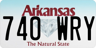 AR license plate 740WRY