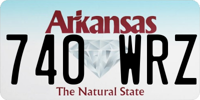 AR license plate 740WRZ