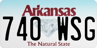 AR license plate 740WSG