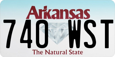 AR license plate 740WST