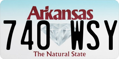 AR license plate 740WSY