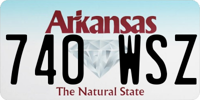 AR license plate 740WSZ