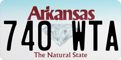 AR license plate 740WTA